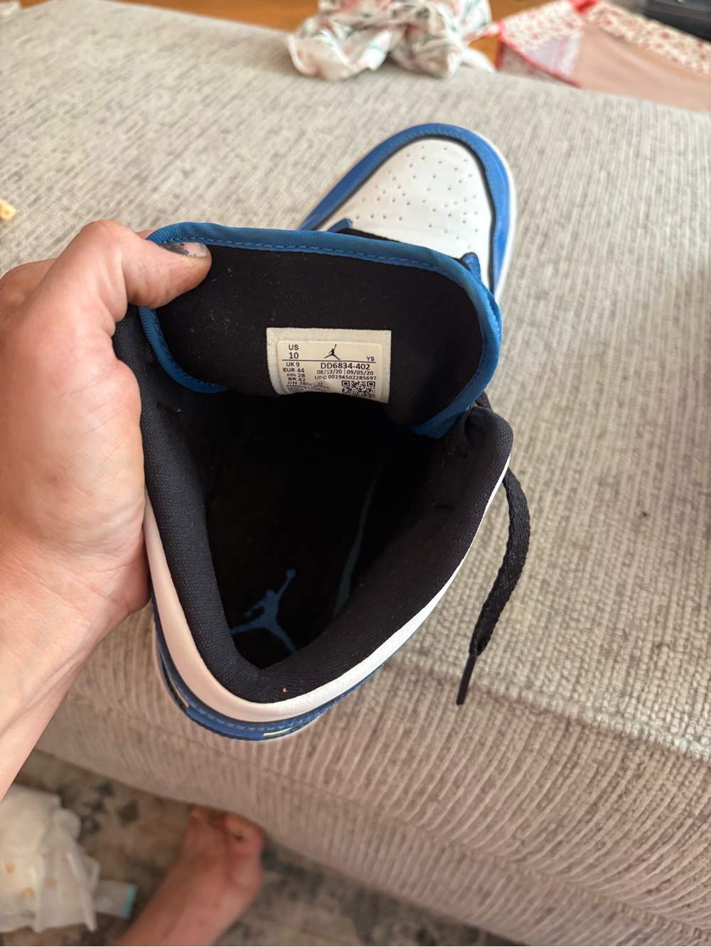 Jordan Men’s Athletic Shoes — White / Black / Game Royal - Picture 2 of 6